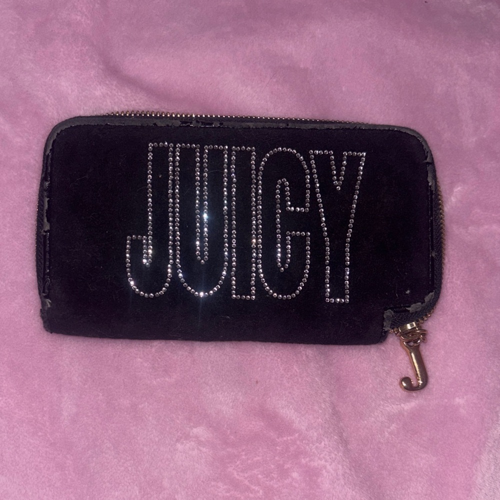 Juicy Couture Black Rhinestone Wallet